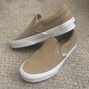 Vans Classic Beige Slip-On Shoes